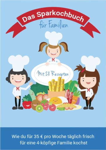 Titelbild Das Sparkochbuch für Familien deutsch