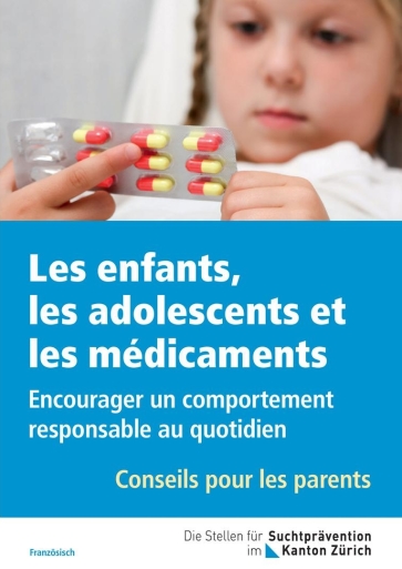 Titelbild Medikamente bei Kindern und Jugendlichen. französisch