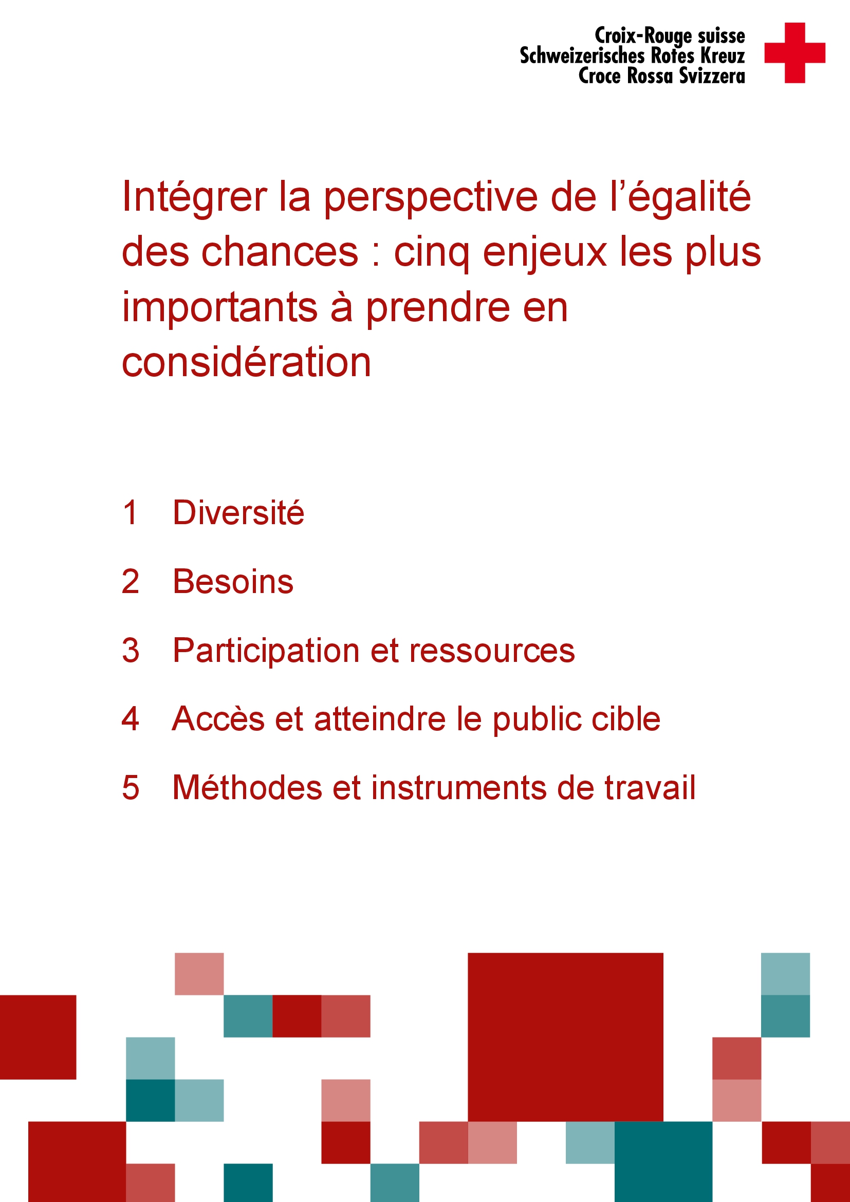 Titelbild Anliegen der Chancengleichheit einbeziehen FR