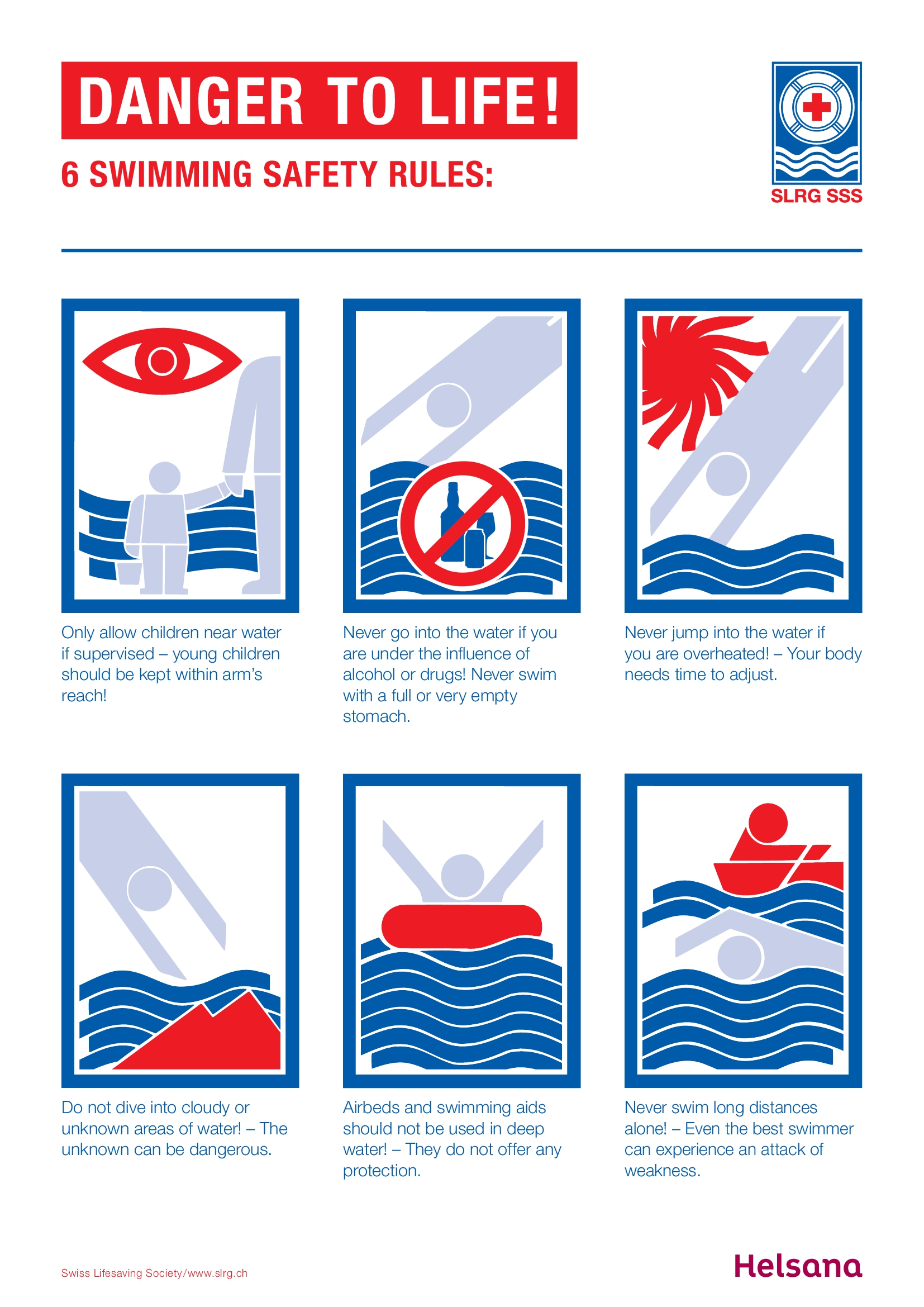 Swimming Safety Rules SLRG
