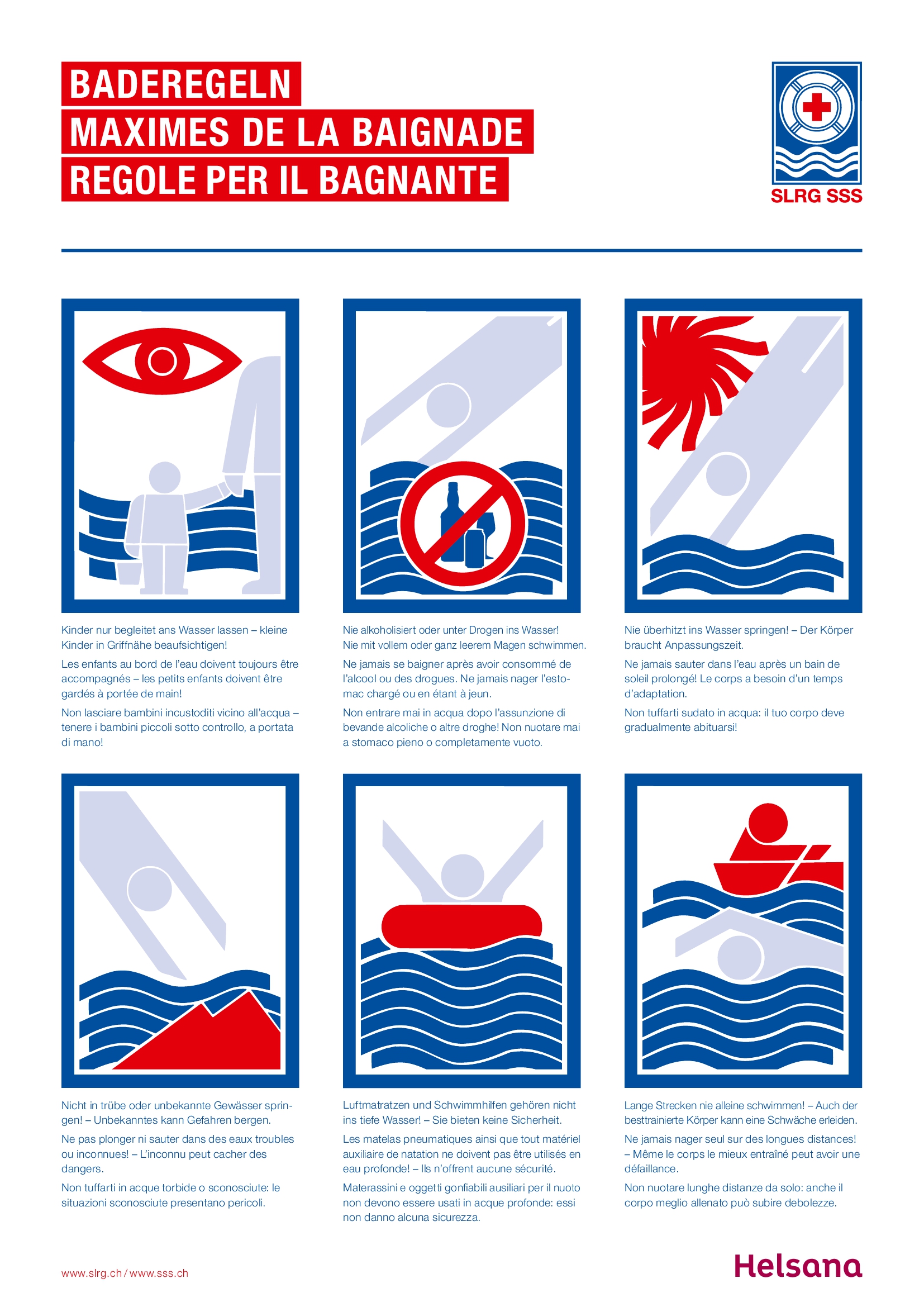 Maximes de la baignade SSS