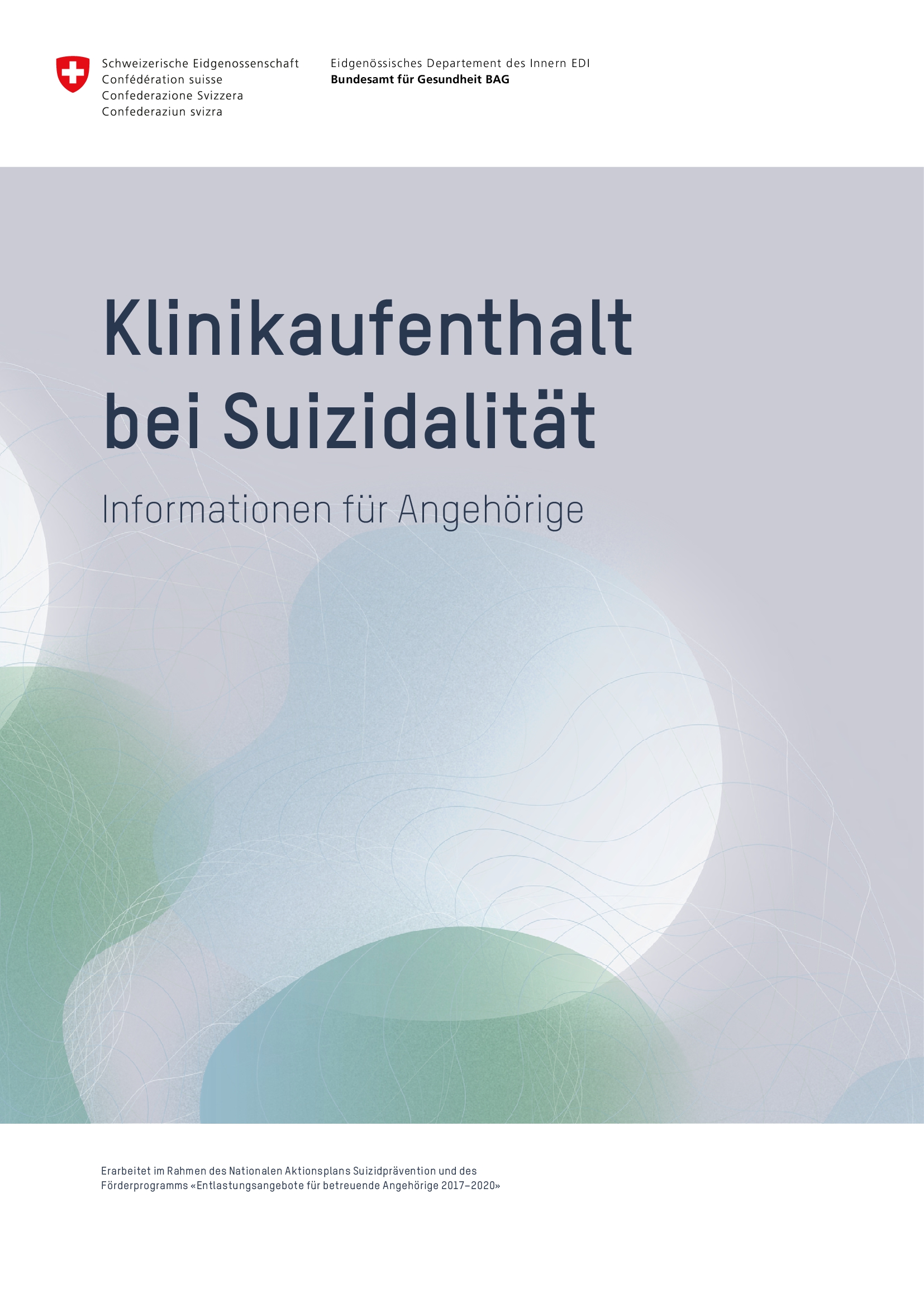 Titelbild Klinikaufenthalt bei Suizidalitaet Informationen Angehoerige DE