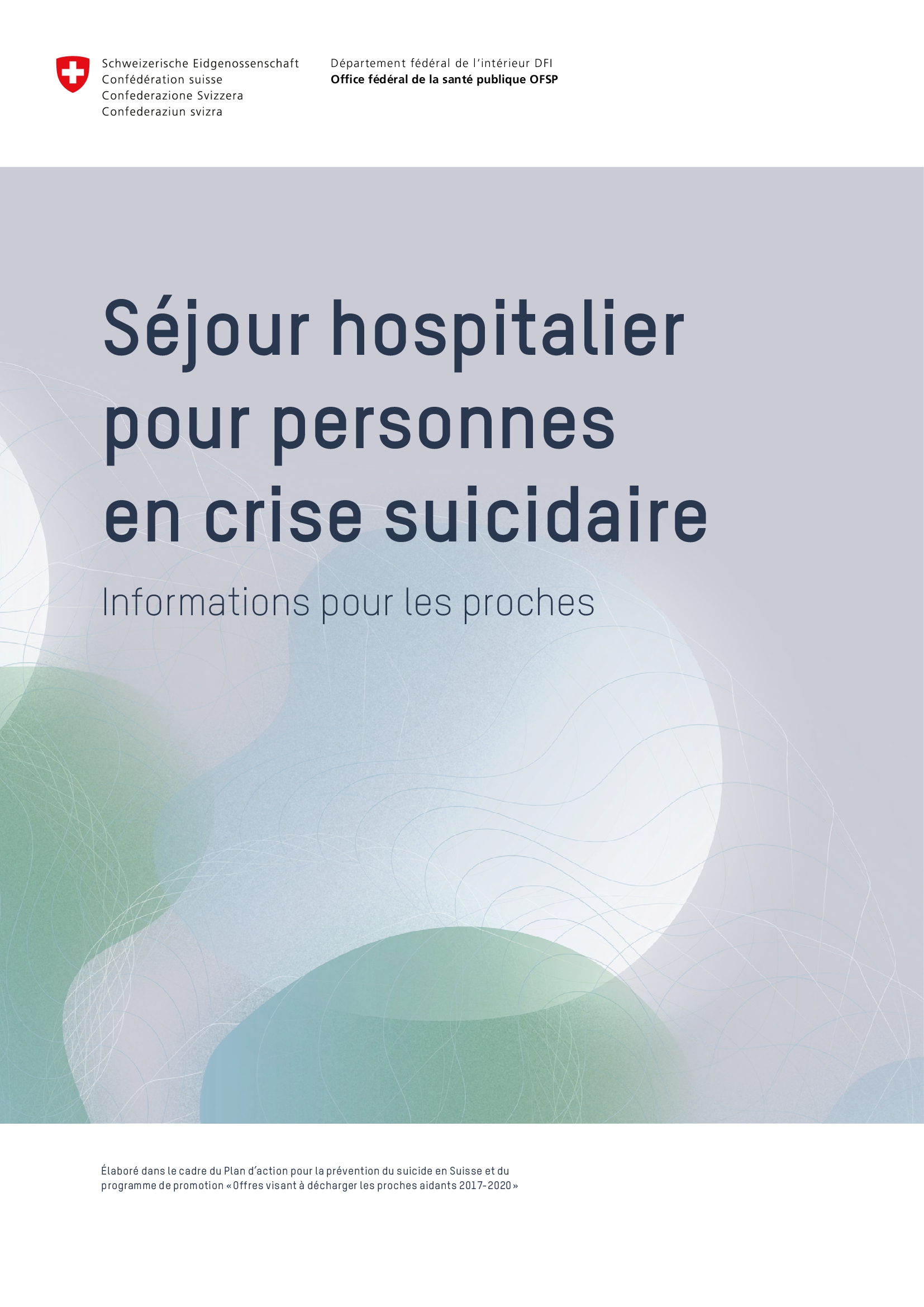 Titelbild Klinikaufenthalt bei Suizidalitaet Informationen Angehoerige FR