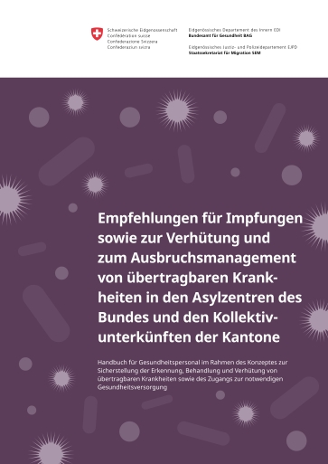 Titelbild Empfehlungen für Impfungen sowie zur Verhütung und zum Ausbruchsmanagement... deutsch