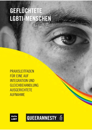 Titelbild Geflüchtet LGBTI-Menschen deutsch