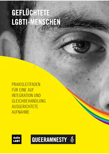Titelbild Geflüchtet LGBTI-Menschen deutsch
