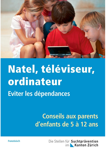 Titelbild Broschüre TV, Tablet und Handy französisch