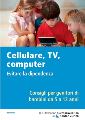 Titelbild Broschüre TV, Tablet und Handy italienisch