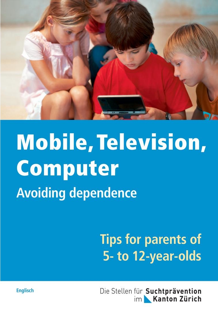 Titelbild Broschüre TV, Tablet und Handy englisch