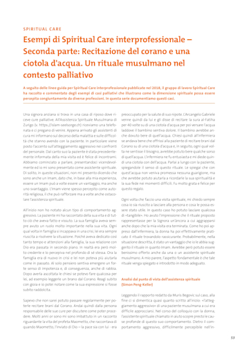 Titelbild Fallbeispiel interprofessioneller Spiritual Care it