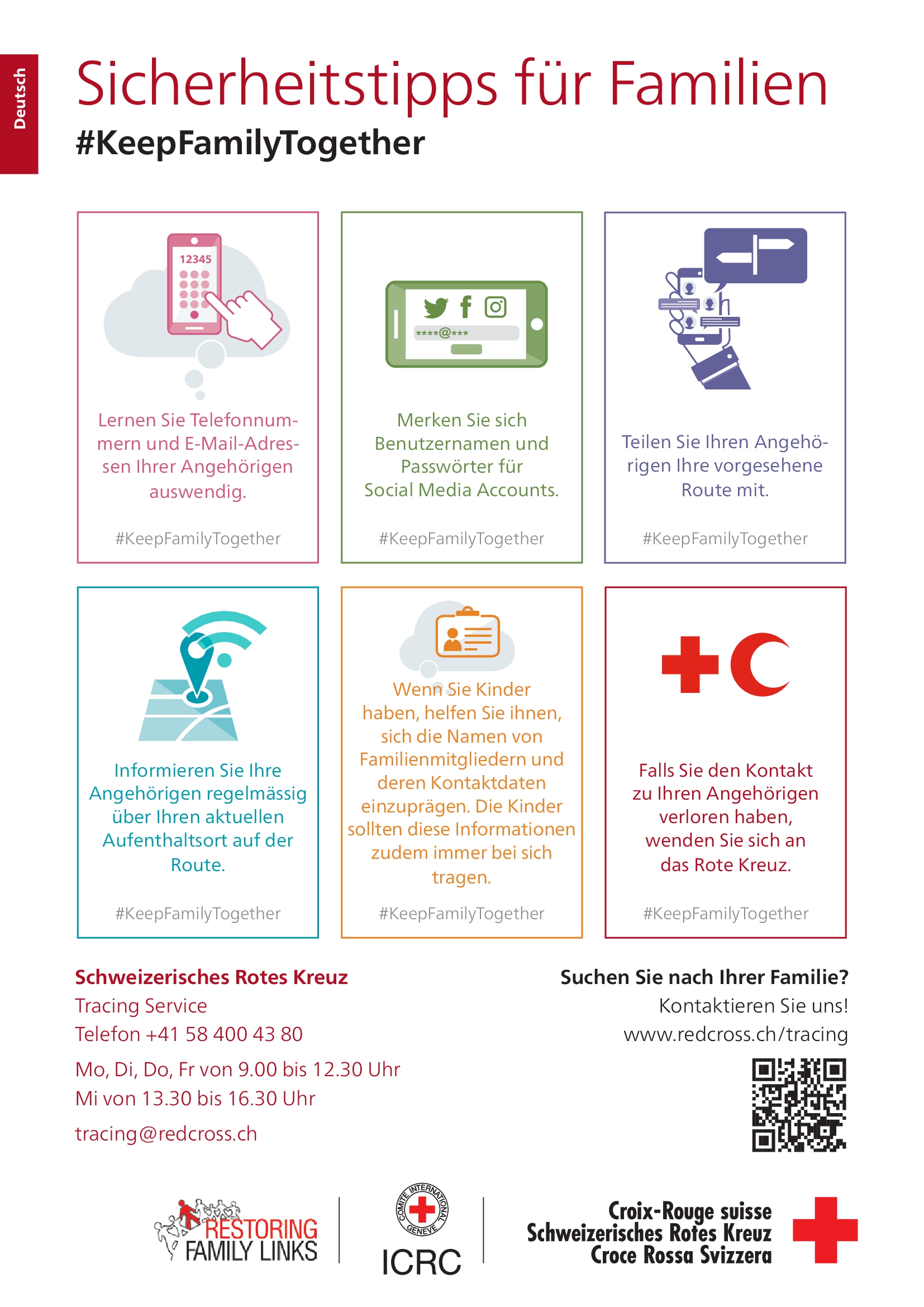 Titelbild Flyer SAFETY TIPS FOR FAMILIES