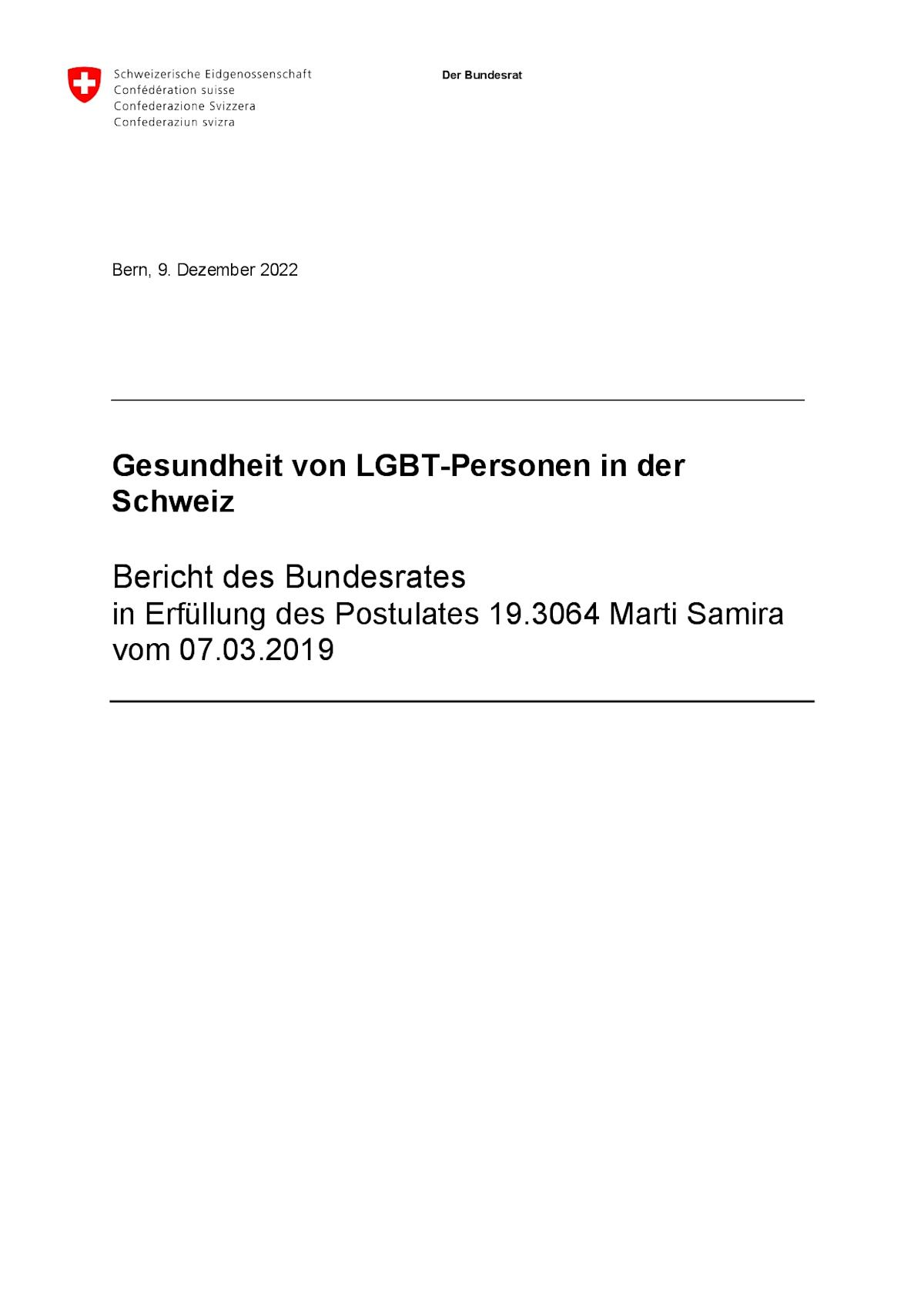 Gesundheit von LGBTPersonen in der Schweiz migesplus.ch