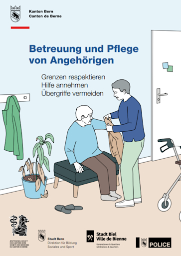 Titelbild Betreuung und Pflege von Angehörigen DE