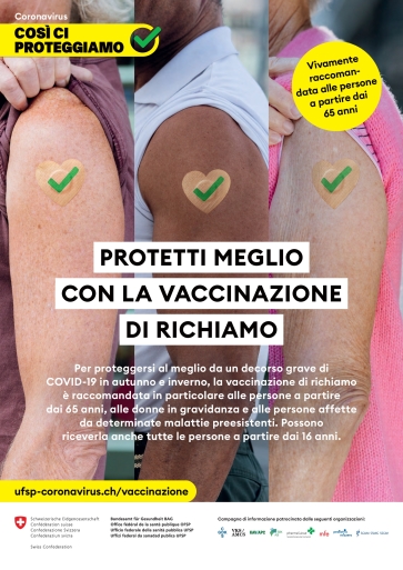 Titelbild Plakat Auffrischimpfung Herbst 2022 IT