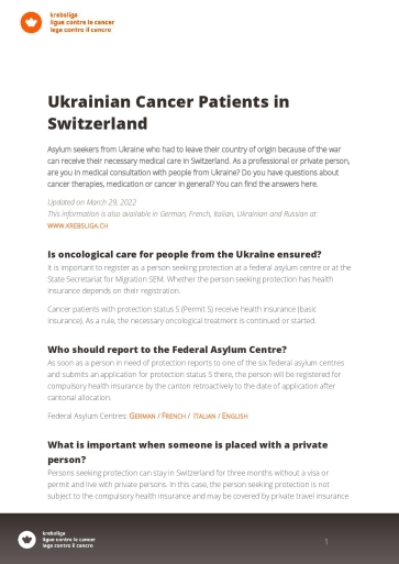Krebspatient:innen aus der Ukraine auf der Flucht Bild
