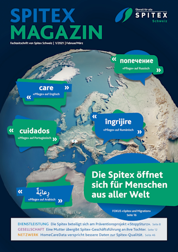 Titelbild Spitex Magazin Ambulante Pflege und Migration DE
