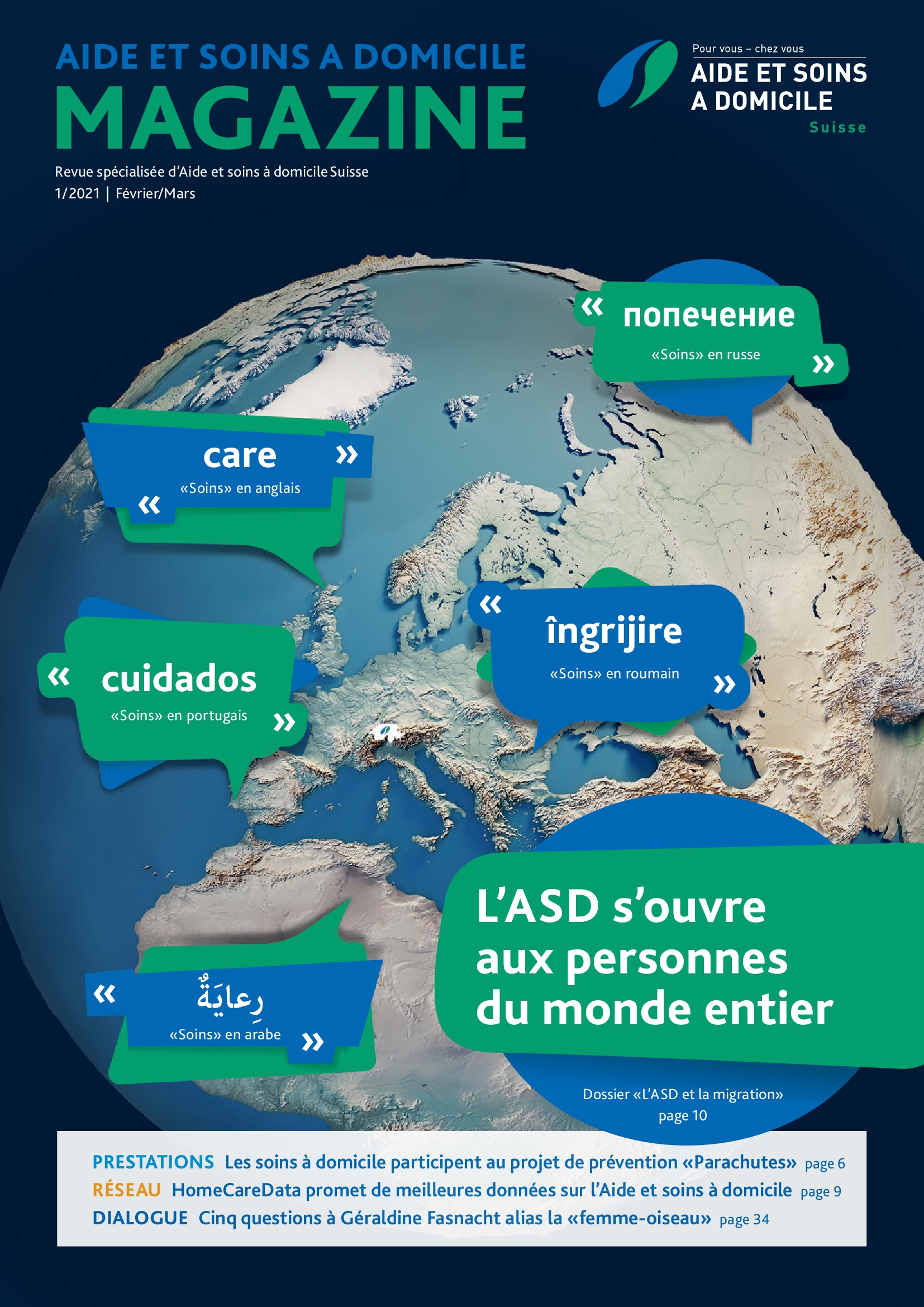 Magazine Aide et soins à domicile - L'ASD et la migration