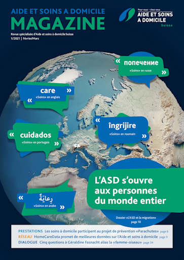 Titelbild Spitex Magazin Ambulante Pflege und Migration FR