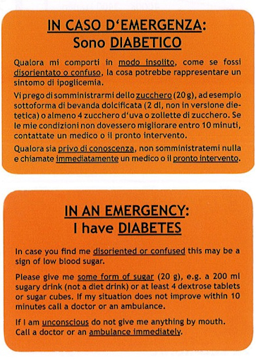 Titelbild Diabetikerausweis IT-EN