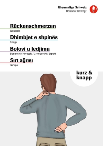 Broschüre Rückenschmerzen leichte Sprache DE