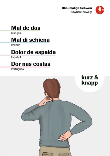 Broschüre Rückenschmerzen leichte Sprache FR