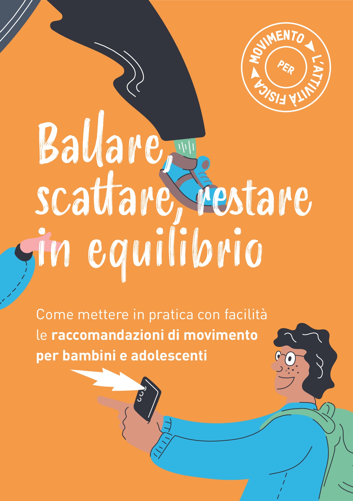 Titelbild Bewegungsempfehlungen fuer Kinder u Jugendliche 5-17Jahre IT