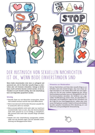 Titelbild «Internet und Sexualität» – Kartenset zu Chancen und Risiken deutsch