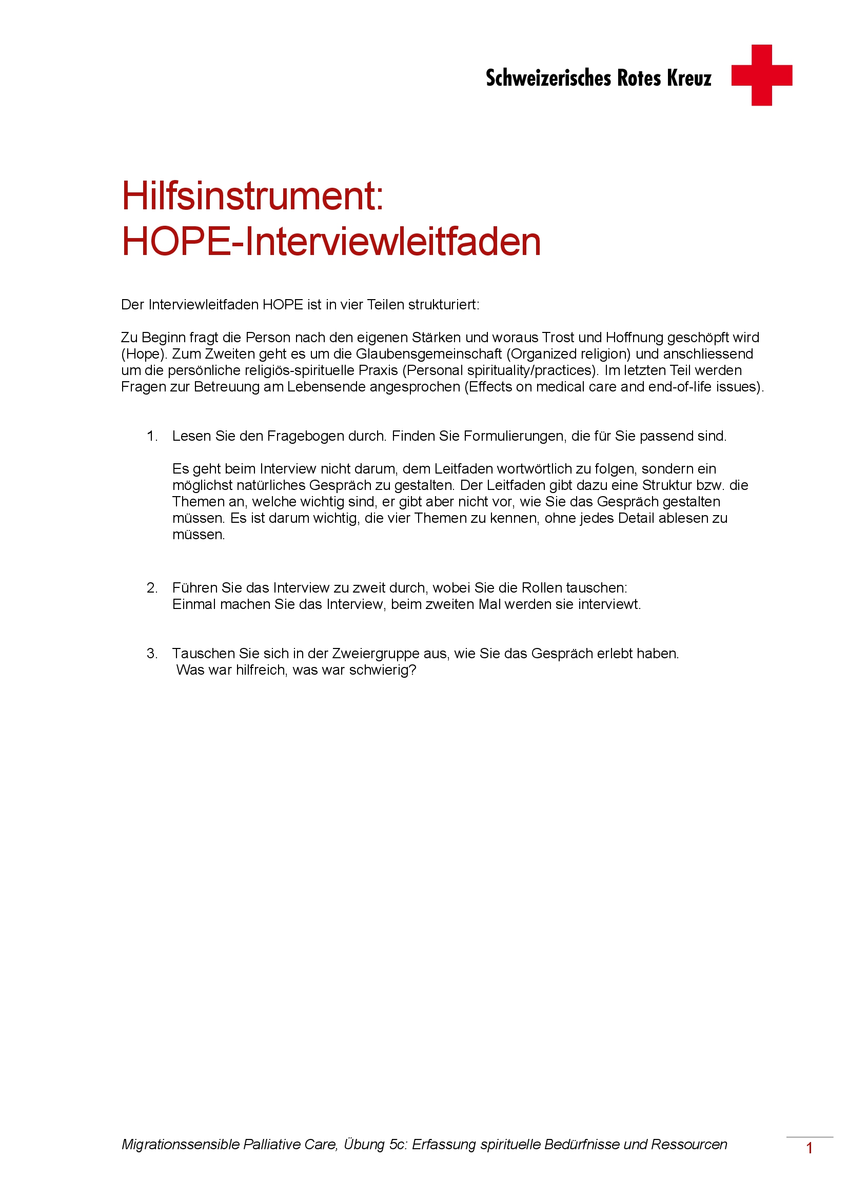 5c bung Spiritualit t Fragebogen HOPE de