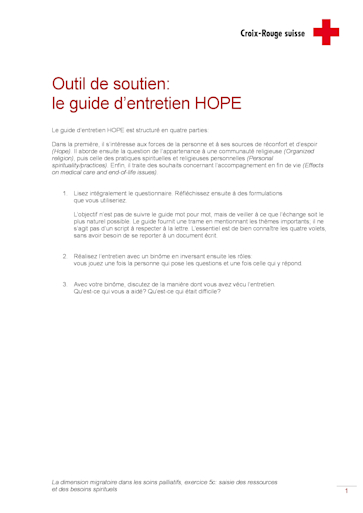 5c bung Spiritualit t Fragebogen HOPE fr