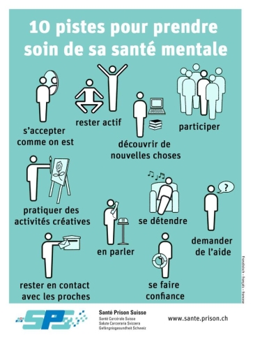Titelbild 10 Schritte für psychische Gesundheit französisch