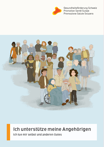 Titelbild Ich unterstuetze meine Angehoerigen Ich tue mir selbst und anderen Gutes de