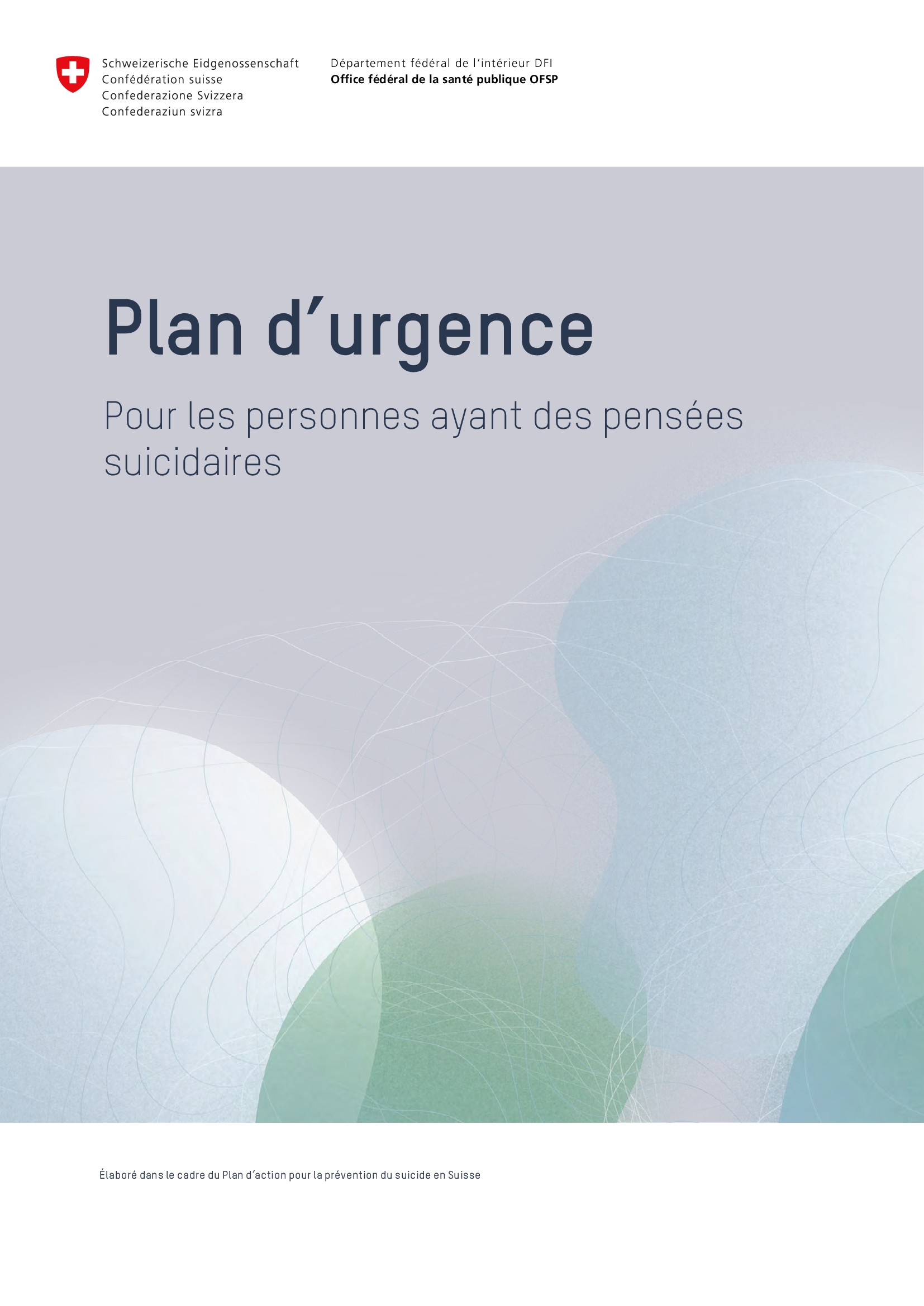 Titelbild Sicherheitsplan Personen Suizidgedanken FR