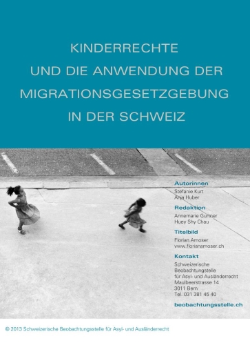 Titelbild Kinderrechte und die Anwendung der Migrationsgesetzgebung in der Schweiz deutsch