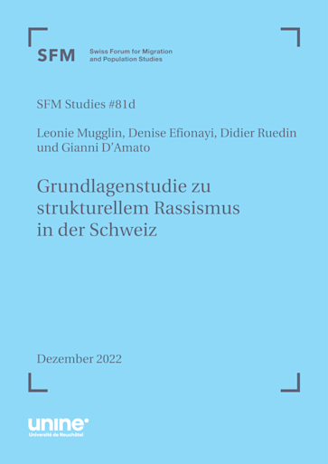 Titelbild Grundlagenstudie zu strukturellem Rassismus in der Schweiz