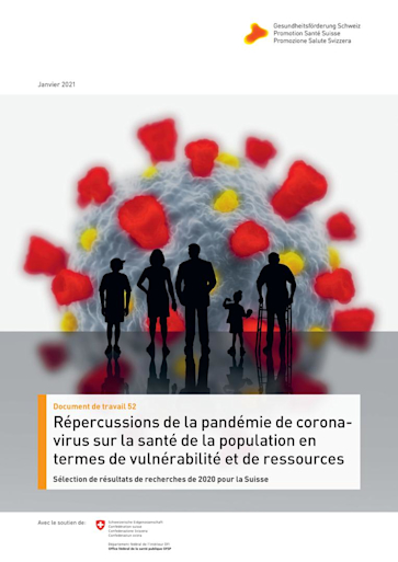 Titelbild Bericht Auswirkungen der Corona-Pandemie auf gesundheitsbezogene Belastungen und Ressourcen der Bevölkerung