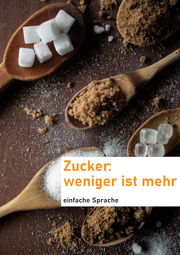 Titelbild Zucker weniger ist mehr einfacheSprache