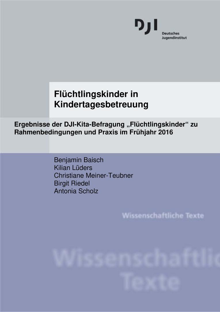Titelbild Fluechtlingskinder in Kindertagesbetreuung DE
