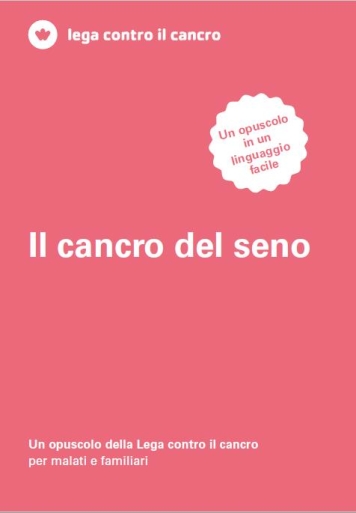 Titelbild Brust-Krebs - Eine Broschüre in leichter Sprache italienisch