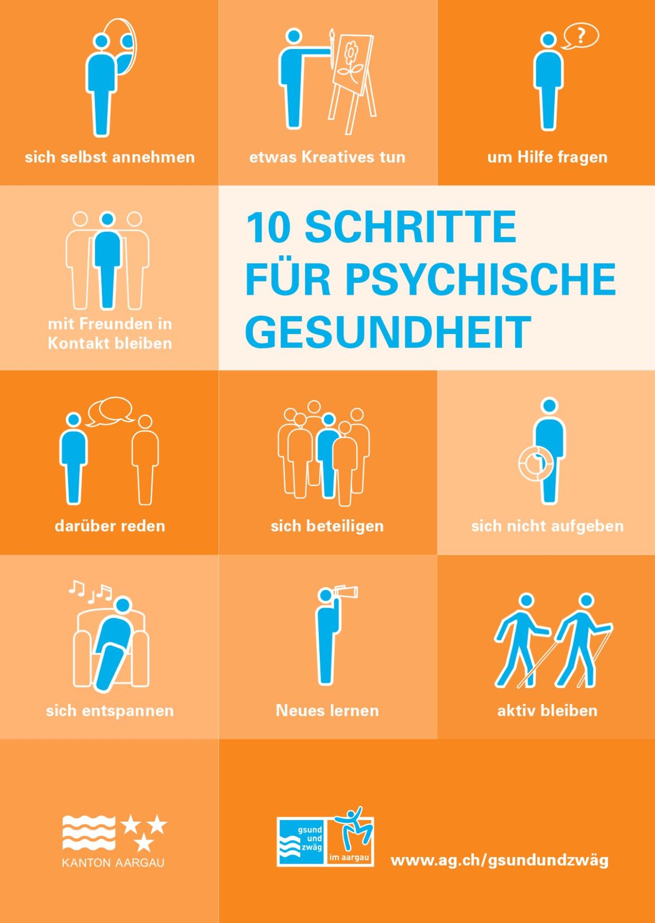 10 Schritte Für Psychische Gesundheit In 15 Sprachen | Migesplus.ch