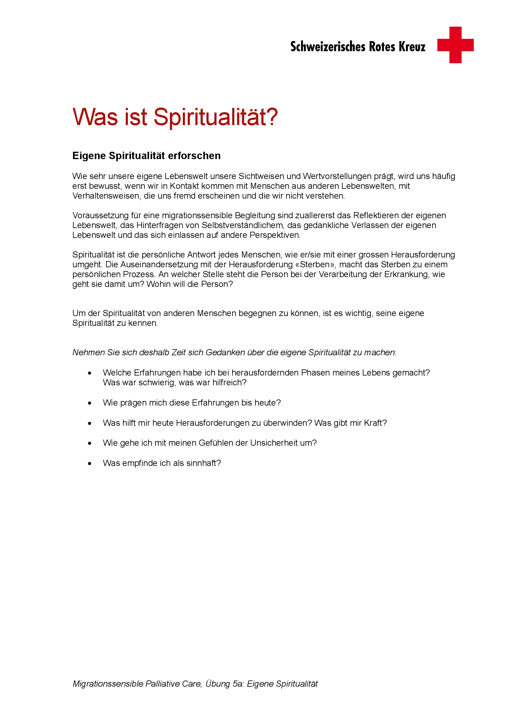 Titelbild Was ist Spiritualität de