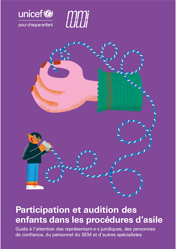 Titelbild Leitfaden-Partizipation und Anhörung von Kindern im Asylverfahren FR