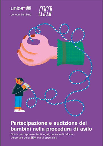 Titelbild Leitfaden-Partizipation und Anhörung von Kindern im Asylverfahren IT