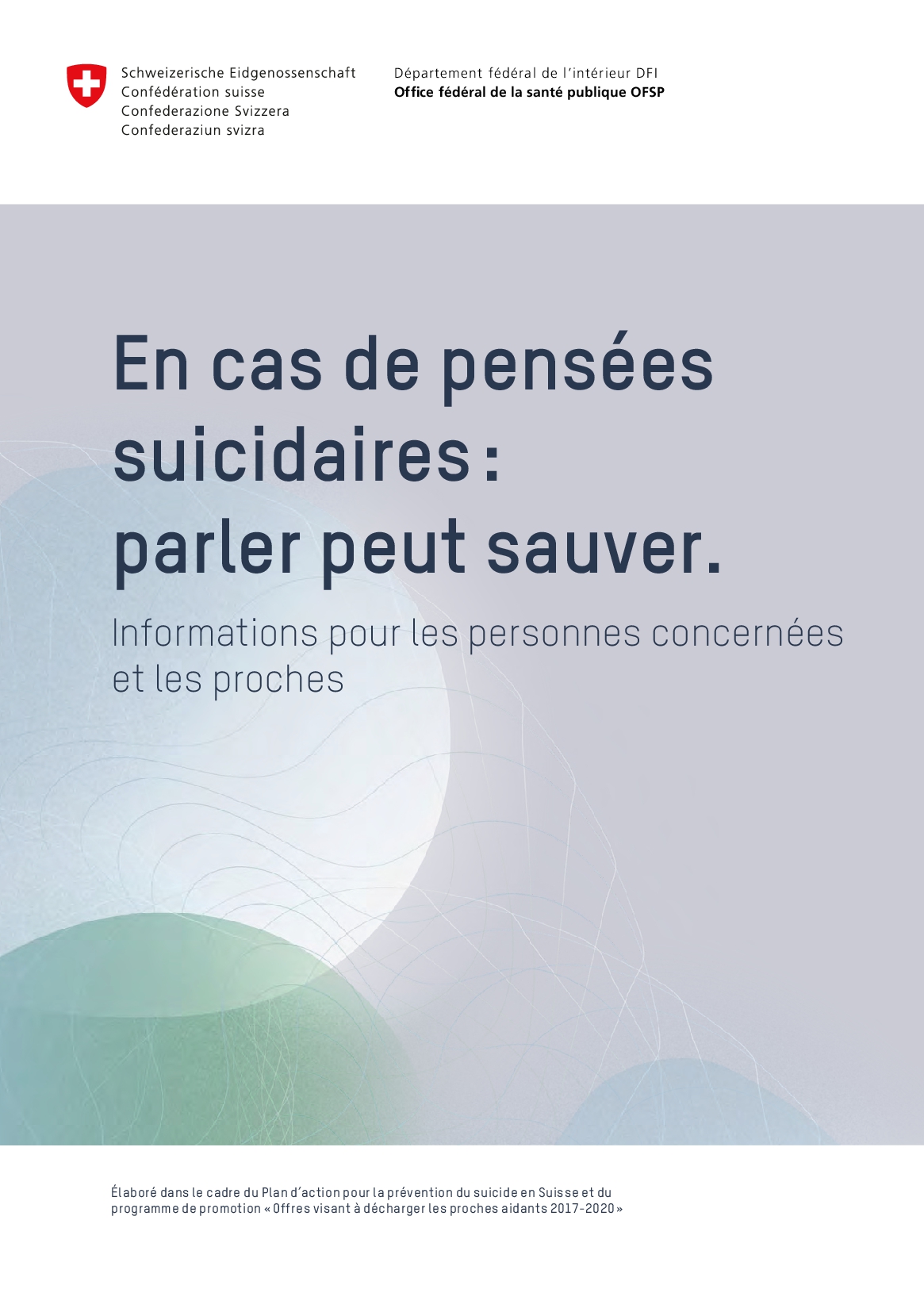 Titelbild Suizidgedanken Reden kann retten Infos Betroffene Angehoerige FR