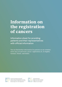 Information about the registration of cancer