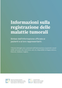 Informazione sulla registrazione delle malattie tumorali