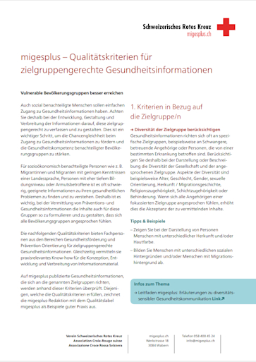 Titelbild_Qualitätskriterien für zielgruppengerechte Gesundheitsinformationen