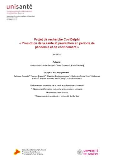 Titelbild Gesundheitsförderung und Prävention (GFP) vor dem Hintergrund der COVID-19-Pandemie