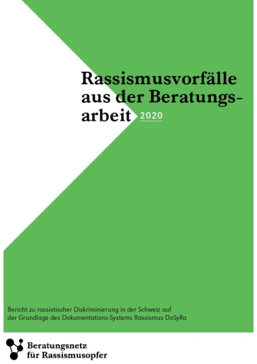 Titelbild Broschüre Rassismusvorfälle aus der Beratungspraxis deutsch