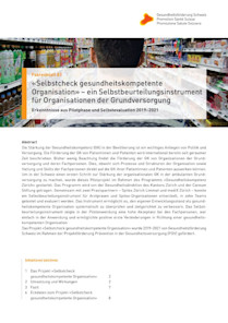 Selbstcheck gesundheitskompetente Organisation