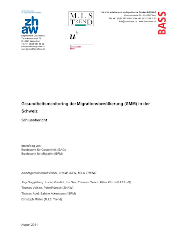 Titelbild Schlussbericht GMM 2